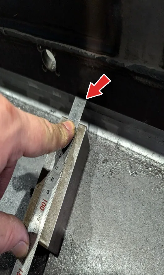 切削面の高さ確認