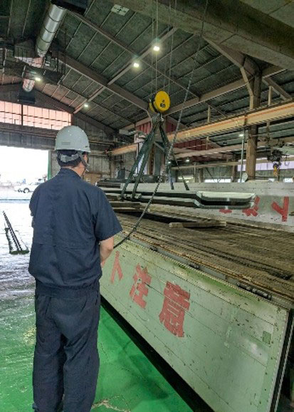 搬入時荷下ろし